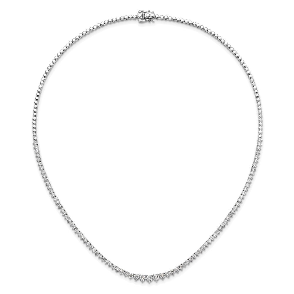 Gold Lab Grown Diamond Graduated Necklace