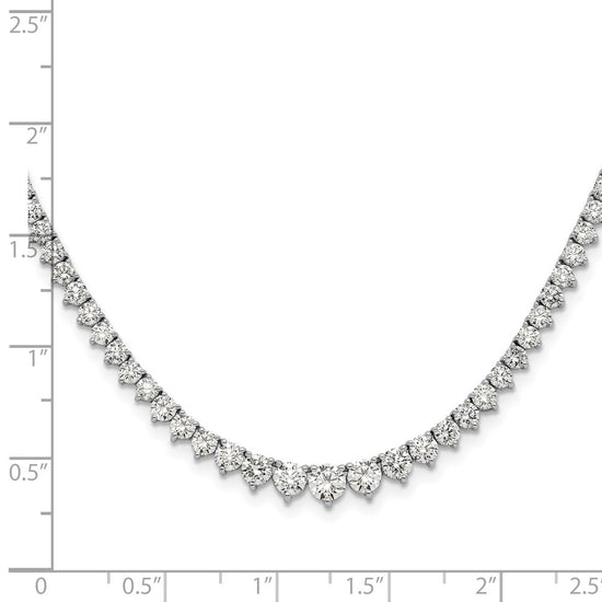 Gold Lab Grown Diamond Graduated Necklace