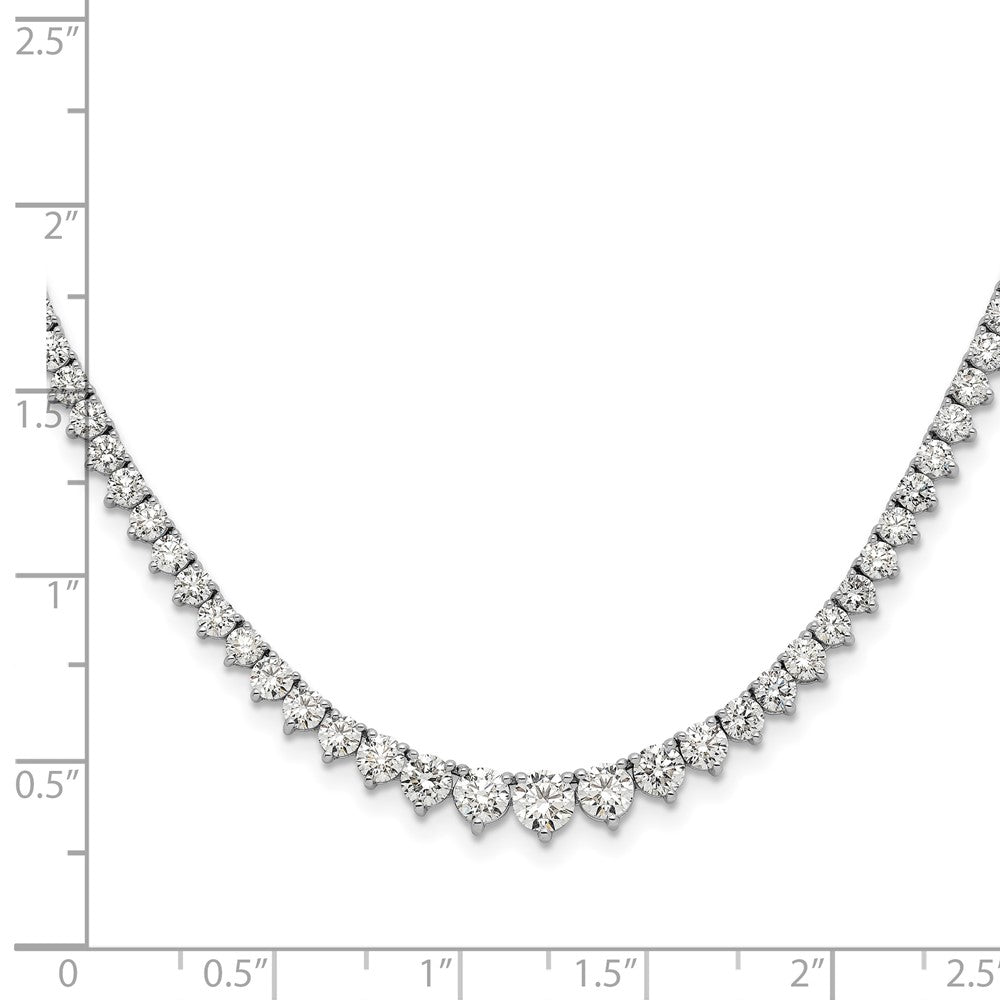 Gold Lab Grown Diamond Graduated Necklace