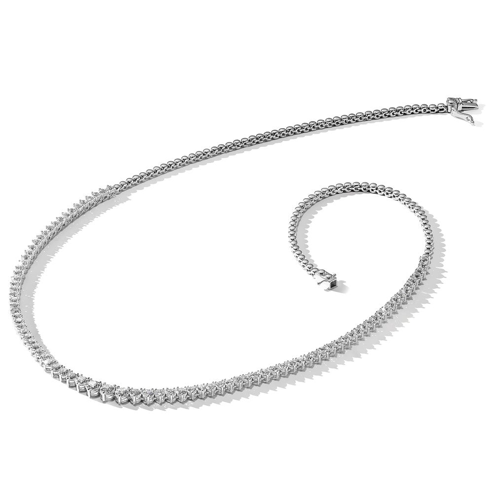 Gold Lab Grown Diamond Graduated Necklace