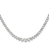 Gold Lab Grown Diamond Graduated Necklace