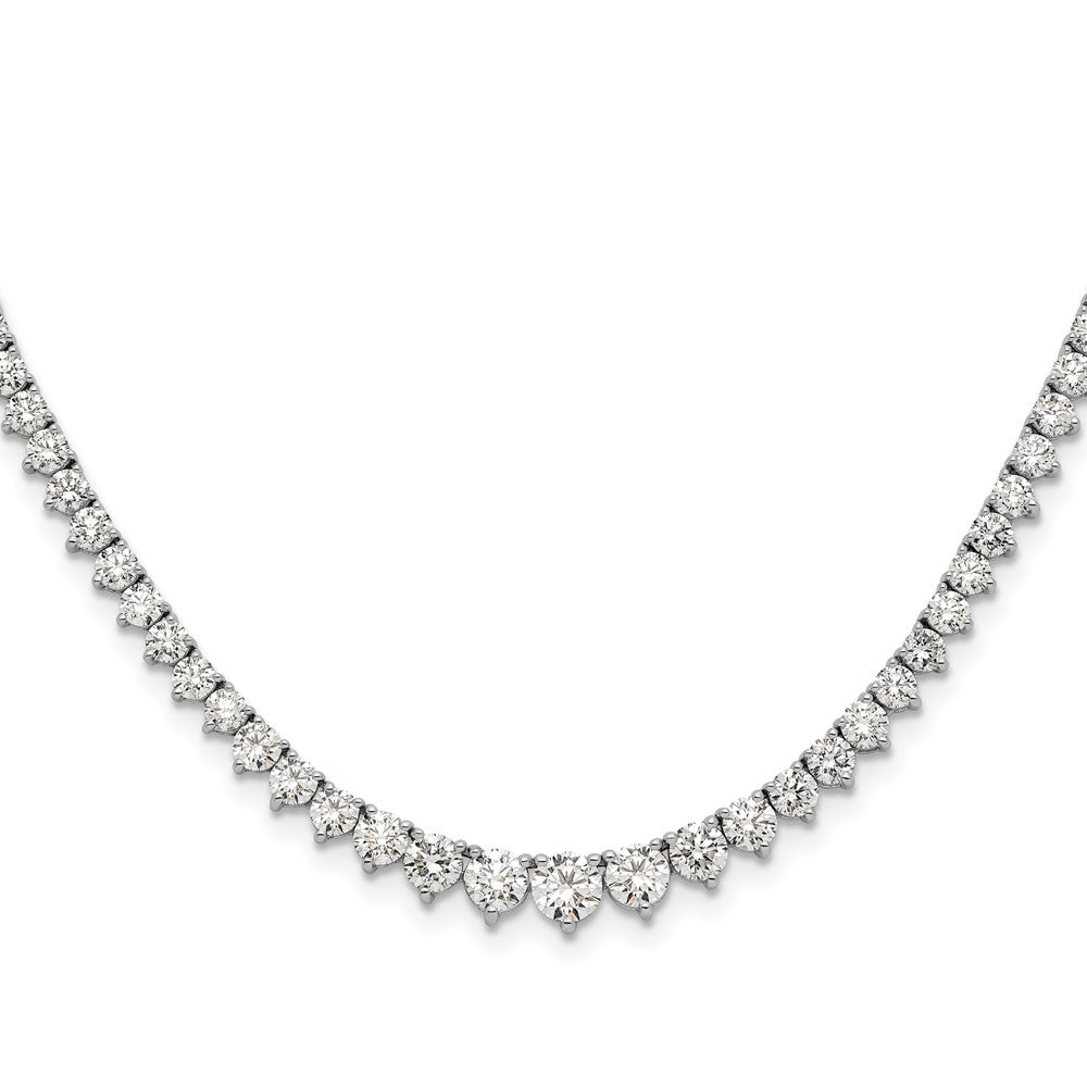 Gold Lab Grown Diamond Graduated Necklace
