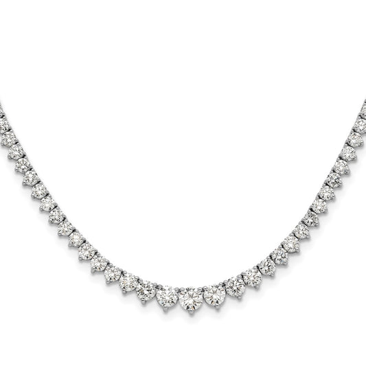 Gold Lab Grown Diamond Graduated Necklace