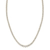 Gold Lab Grown Diamond Graduated Necklace