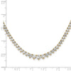 Gold Lab Grown Diamond Graduated Necklace