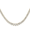 Gold Lab Grown Diamond Graduated Necklace