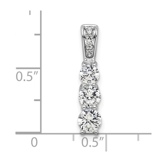 Diamond 3-stone Pendants