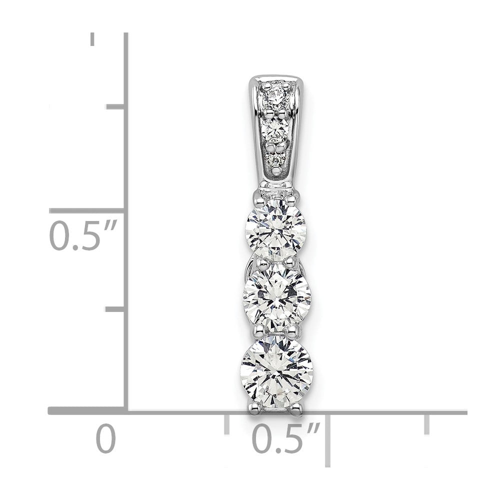 Diamond 3-stone Pendants