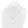 14k White Gold 3/4 carat Lab Grown Diamond VS/SI+ G+ Complete 18 inch Fashion Bar Necklace