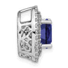 Oval Gemstone & Diamond Chain Slides