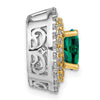 Round Gemstone & Diamond Chain Slides