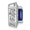 Emerald Cut Gemstone & Diamond Chain Slides