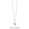 14k White Gold 1/2 carat Lab Grown Diamond VS/SI+ G+ Complete Chain Slide Pendant