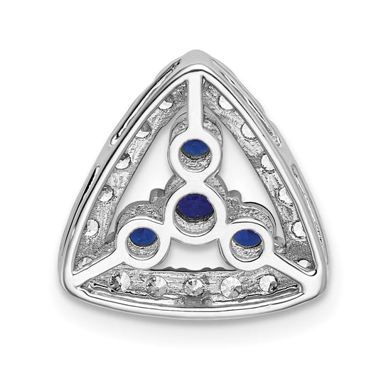 Triangle Gemstone & Diamond Pendants