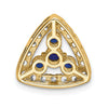Triangle Gemstone & Diamond Pendants