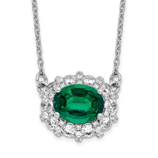 Lab Grown Diamond. Lab Created Gemstone Necklaces