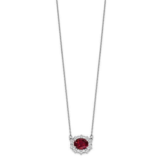 Lab Grown Diamond. Lab Created Gemstone Necklaces