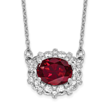 Lab Grown Diamond. Lab Created Gemstone Necklaces