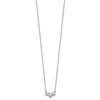 Gold Lab Grown Diamond 3-Stone Necklace