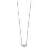 Gold Lab Grown Diamond 3-Stone Necklace
