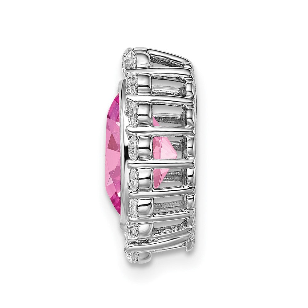 Oval Gemstone & Diamond Chain Slides