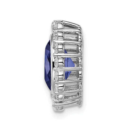 Oval Gemstone & Diamond Chain Slides