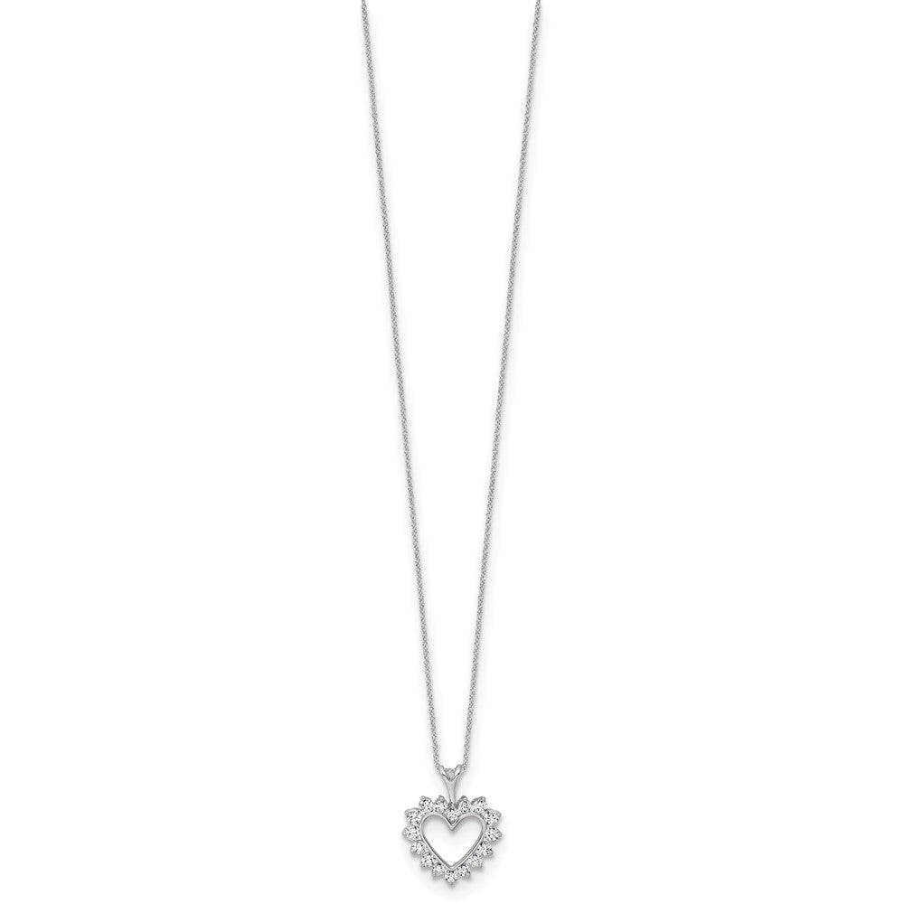 Gold Lab Grown Diamond Heart Necklace
