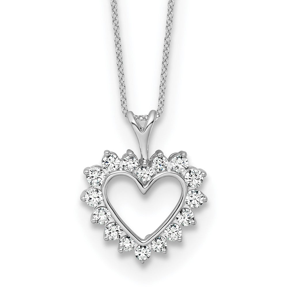 Gold Lab Grown Diamond Heart Necklace