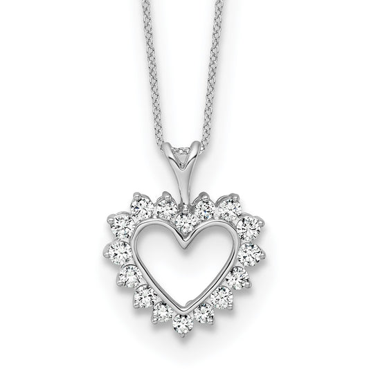 Gold Lab Grown Diamond Heart Necklace
