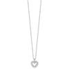 Gold Lab Grown Diamond Heart Necklace