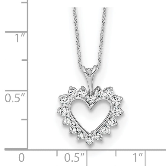 Gold Lab Grown Diamond Heart Necklace