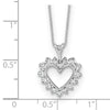 Gold Lab Grown Diamond Heart Necklace