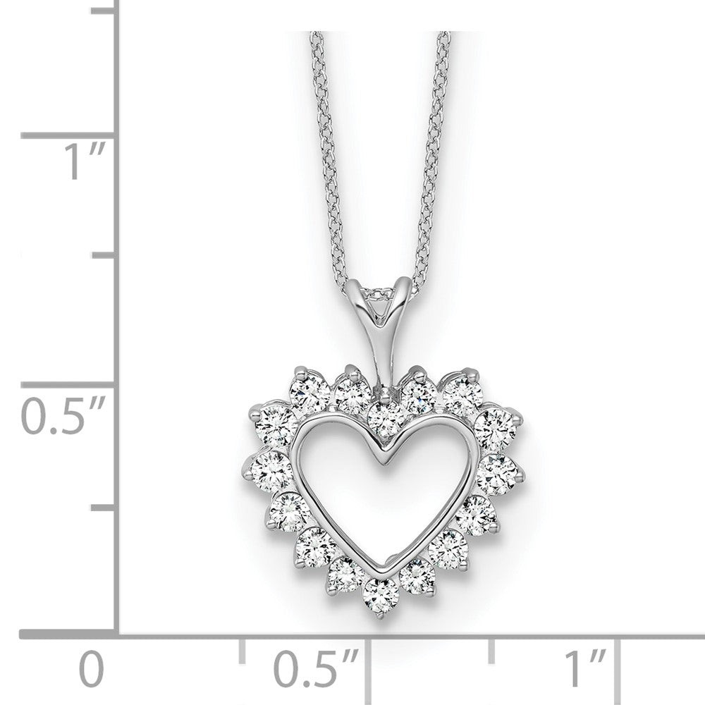 Gold Lab Grown Diamond Heart Necklace