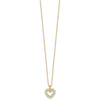 Gold Lab Grown Diamond Heart Necklace