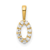 Diamond Number Pendant