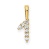 Diamond Number Pendant