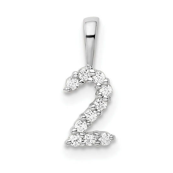 Diamond Number Pendant
