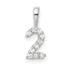 Diamond Number Pendant