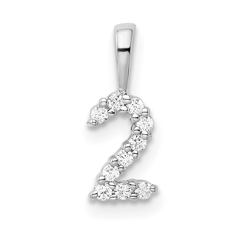 Diamond Number Pendant
