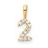 Diamond Number Pendant
