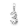 Diamond Number Pendant