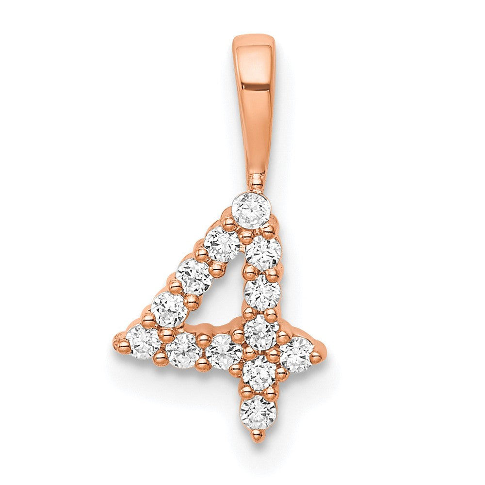 Diamond Number Pendant