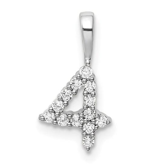 Diamond Number Pendant