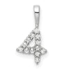 Diamond Number Pendant