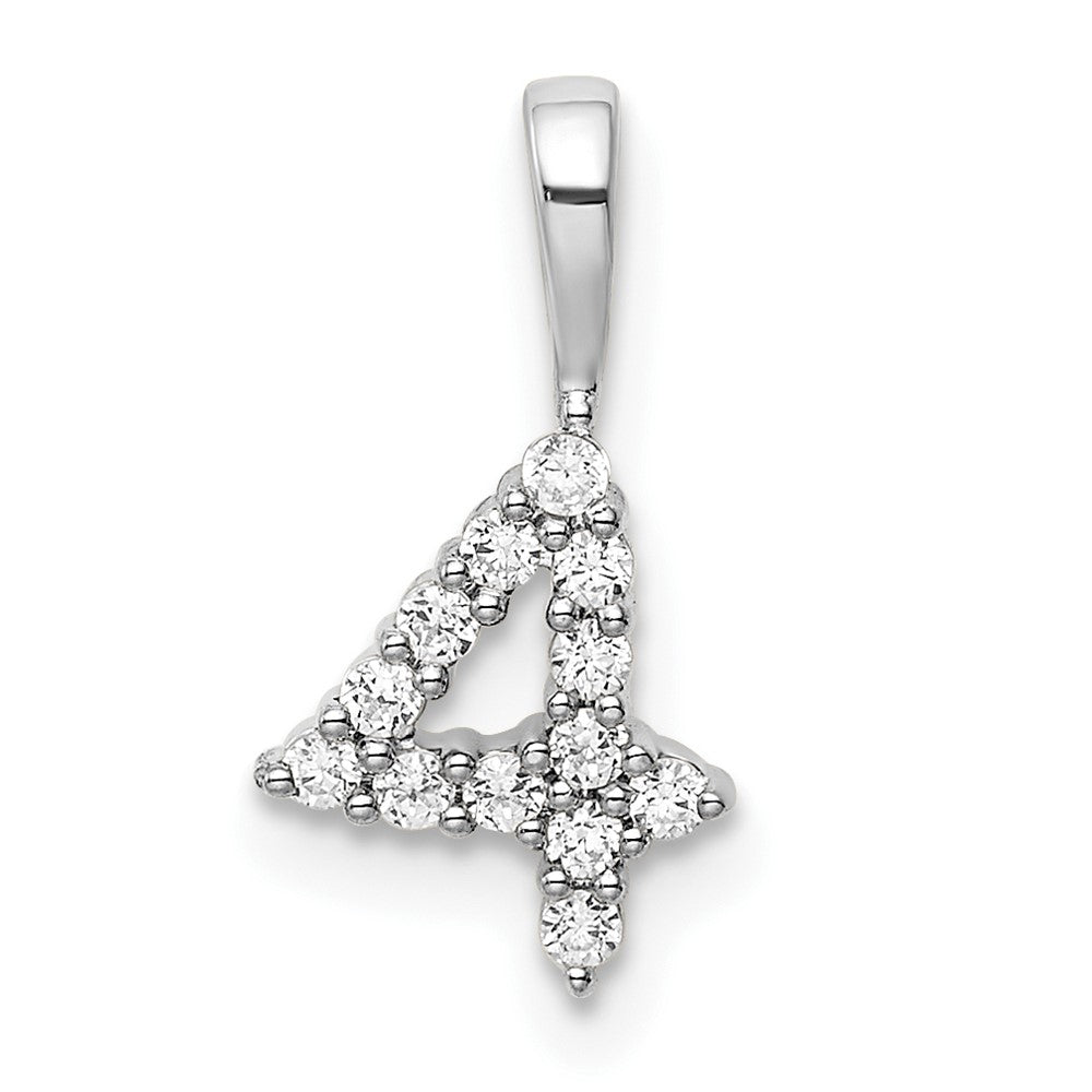 Diamond Number Pendant