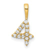 Diamond Number Pendant