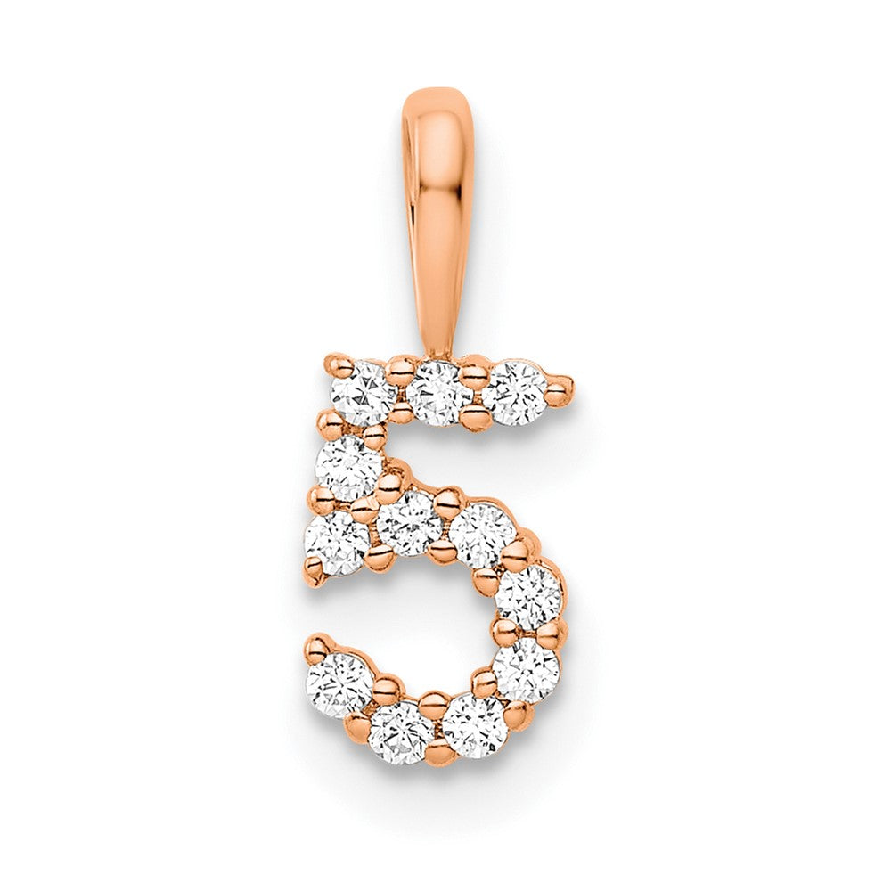 Diamond Number Pendant