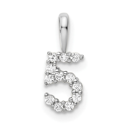 Diamond Number Pendant