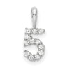 Diamond Number Pendant