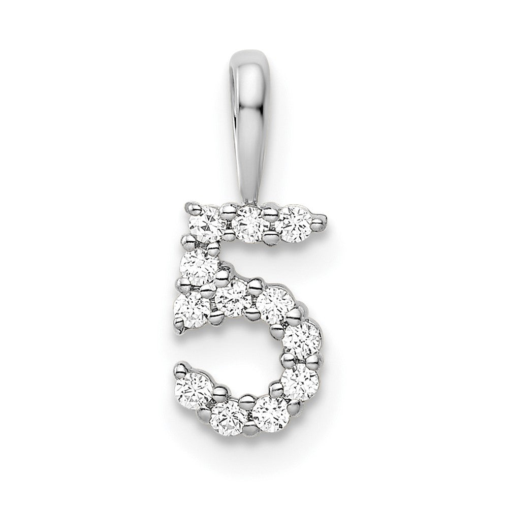 Diamond Number Pendant